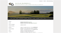 Desktop Screenshot of golfclub-beuerberg.de