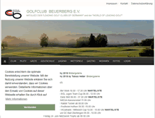 Tablet Screenshot of golfclub-beuerberg.de